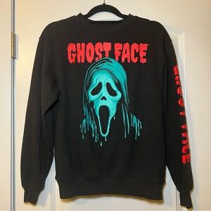 Scream Ghostface The Icon Of Halloween Black Sweatshirt  Size XS Women’s